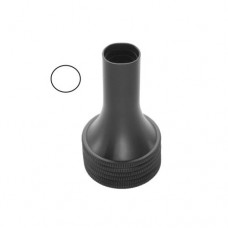 Zoellner Ear Speculum Fig. 1 - Oval - Black Stainless Steel, 3.8 cm / 1 1/2" Tip Size 10.5 x 11.5 mm